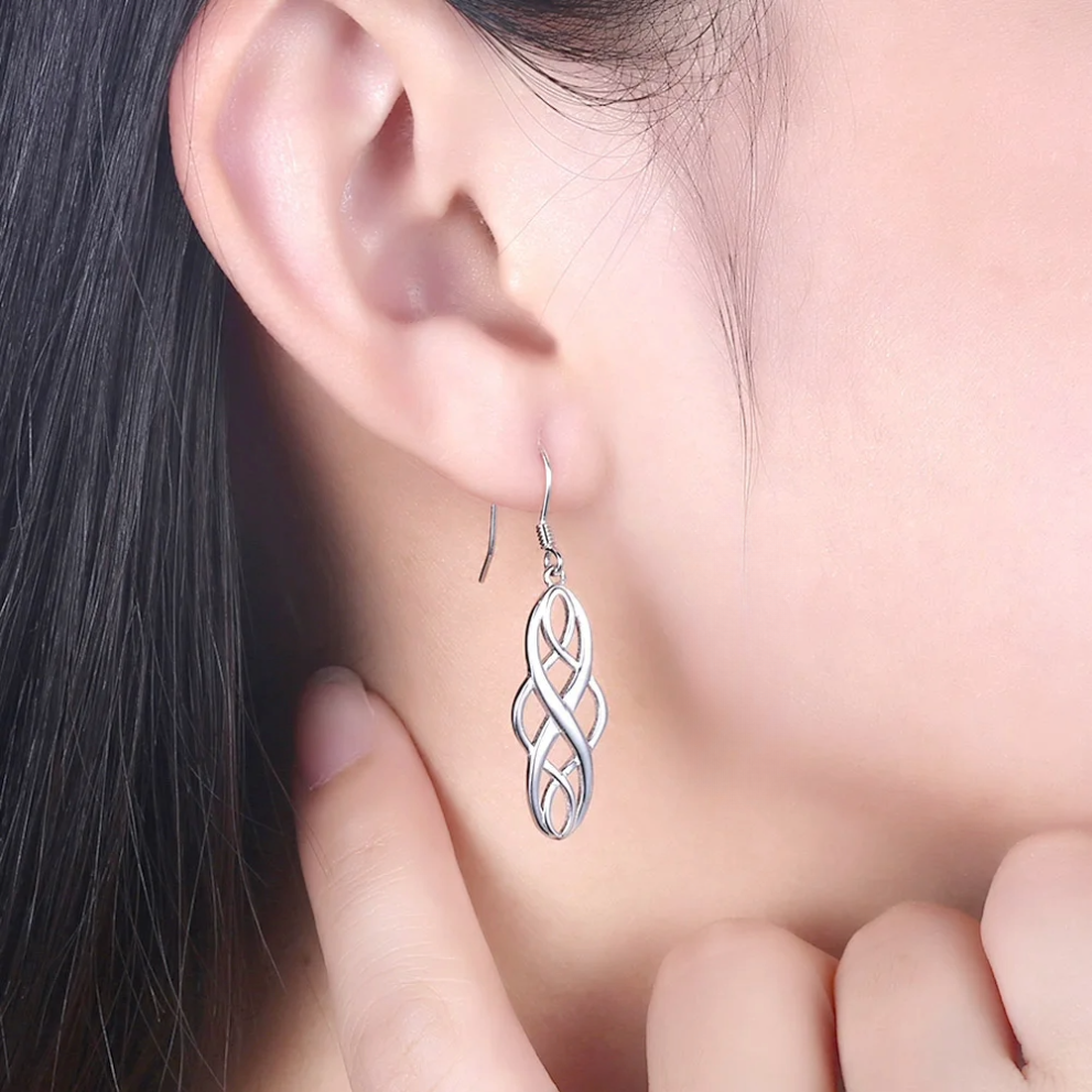 Celtic Twist earrings - 925 silver plated