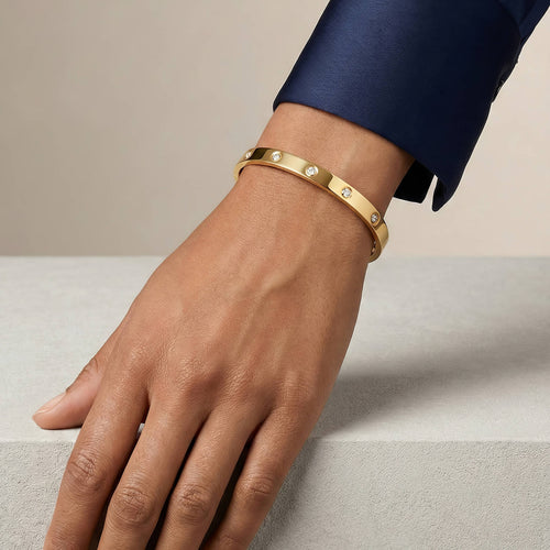 Belleza Bangle - 18K Gold Plated