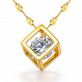 Belleza Cubed Necklace - 18k gold plated