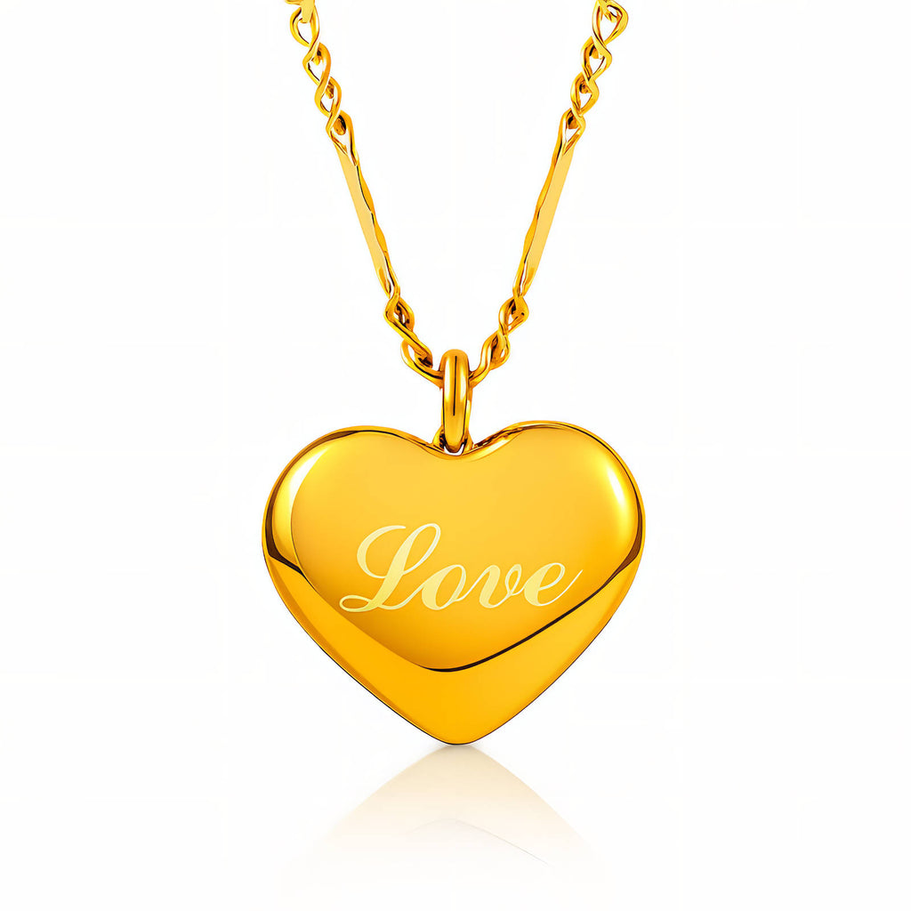 Love Story Love hearts necklace - 18k gold plated