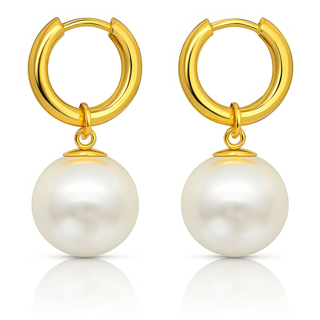 Pearly Queen single pearl earrings