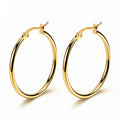 Gold hoops - 18k gold plated
