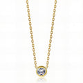 Belleza Solitaire necklace - 18k gold plated