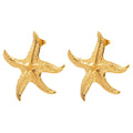 Beach Babe starfish earrings - 18k gold plated