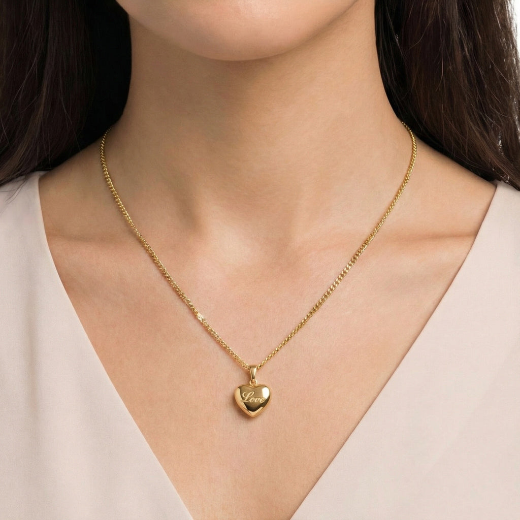 Love Story Love hearts necklace - 18k gold plated